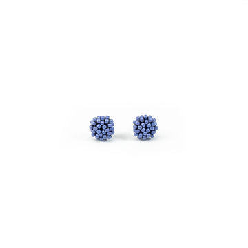 Multicolored Beaded Stud Earrings