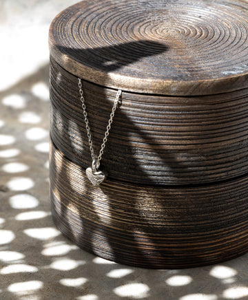 Silver Heart Pendant Necklace – Thoughtful Handmade Gift, Minimal & Elegant