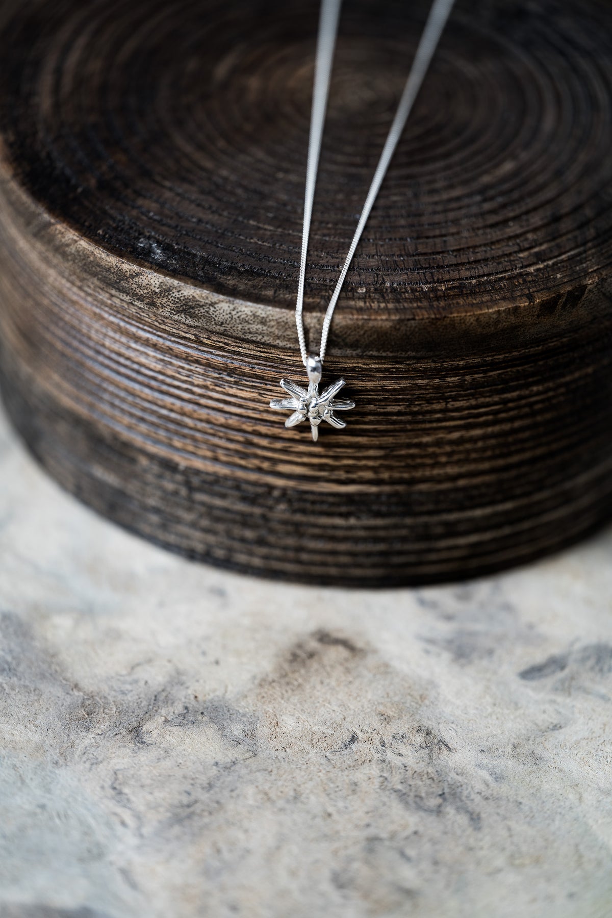 Sterling Silver Edelweiss Flower Necklace
