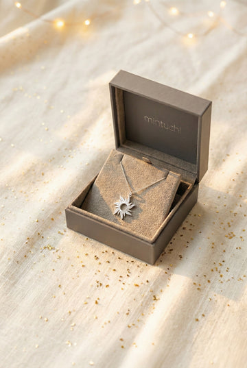 Celestial Sun Talisman – Handmade Silver Necklace