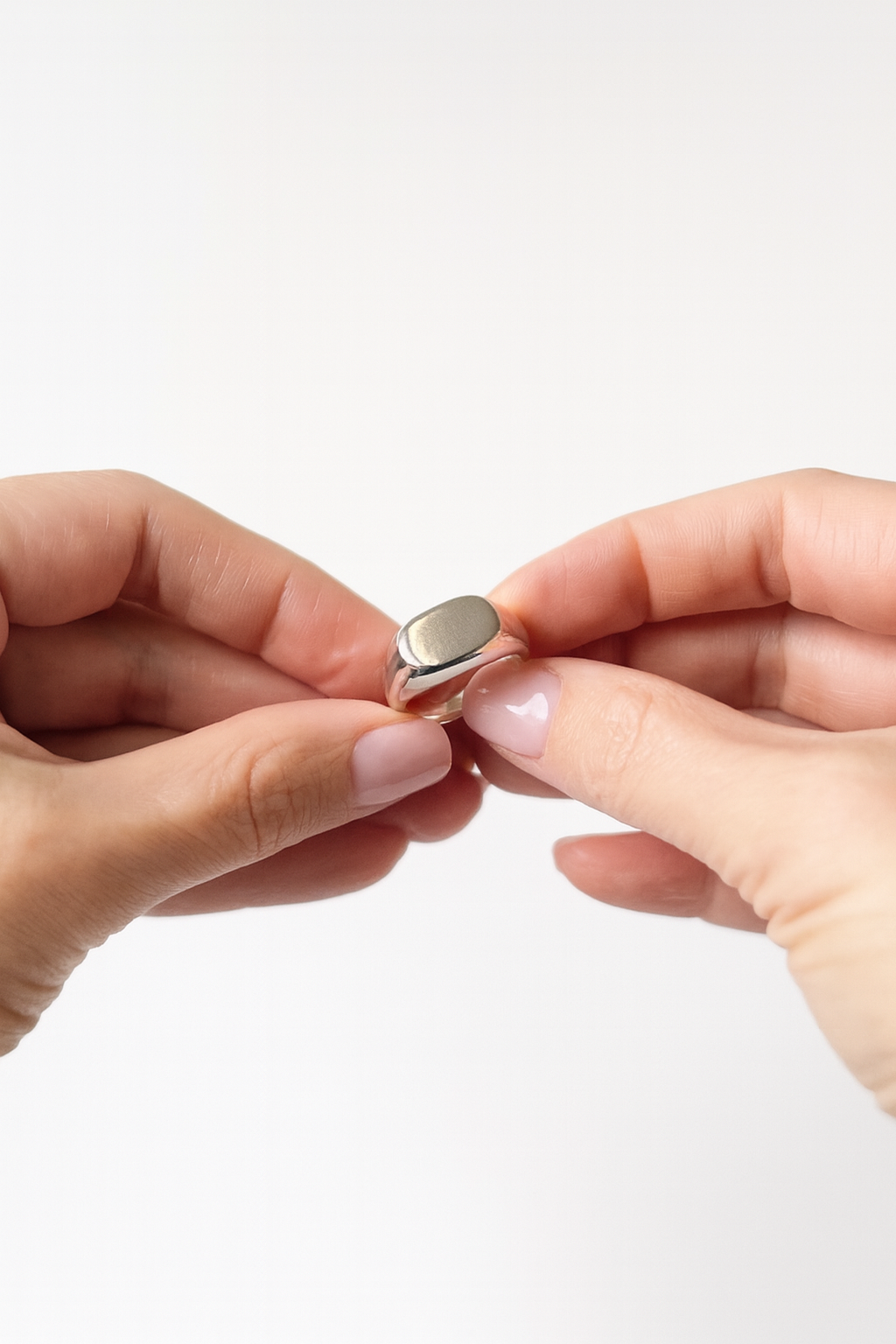 Chunky Sterling Silver Signet Ring for Men or Women