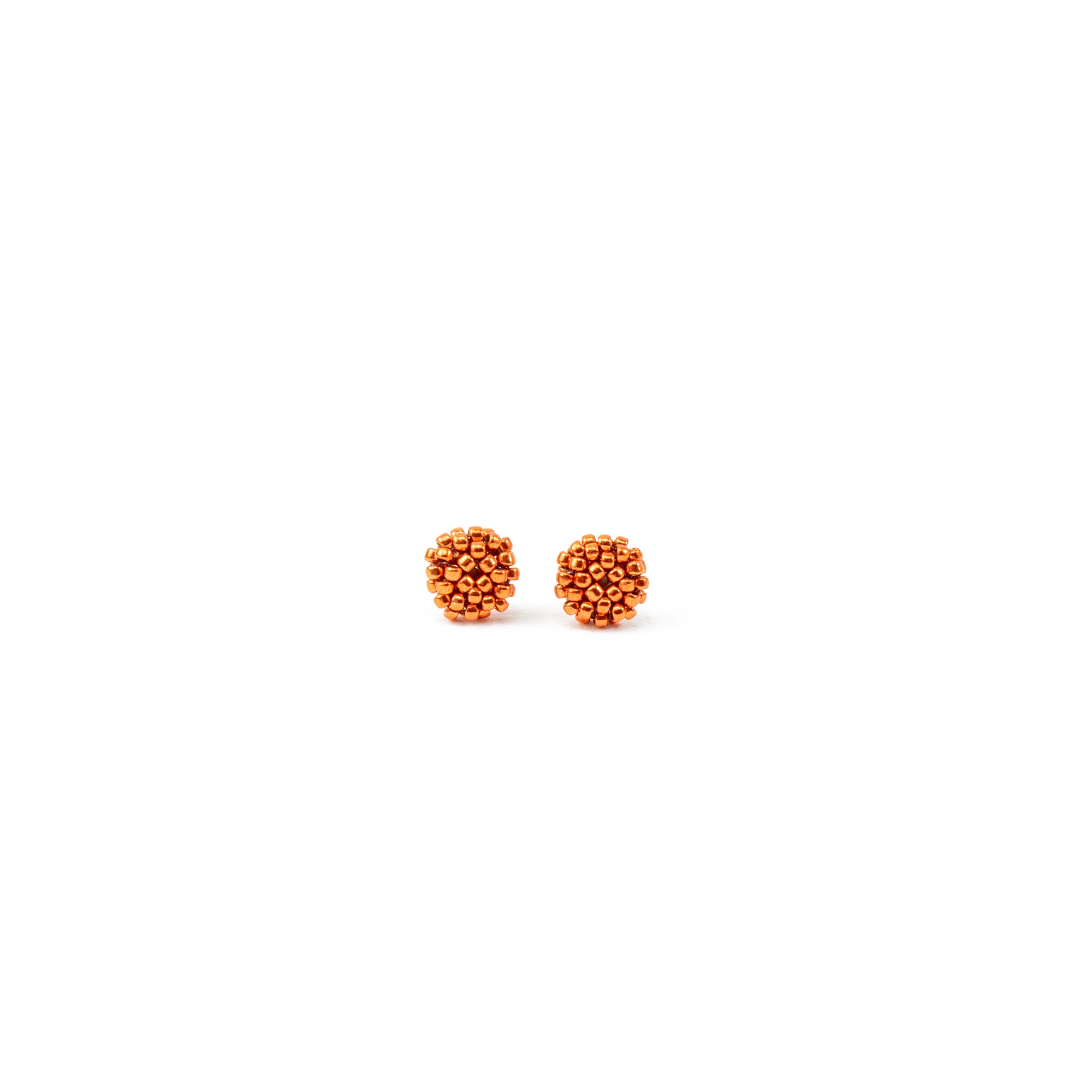 Saffron Orange Stud Earrings