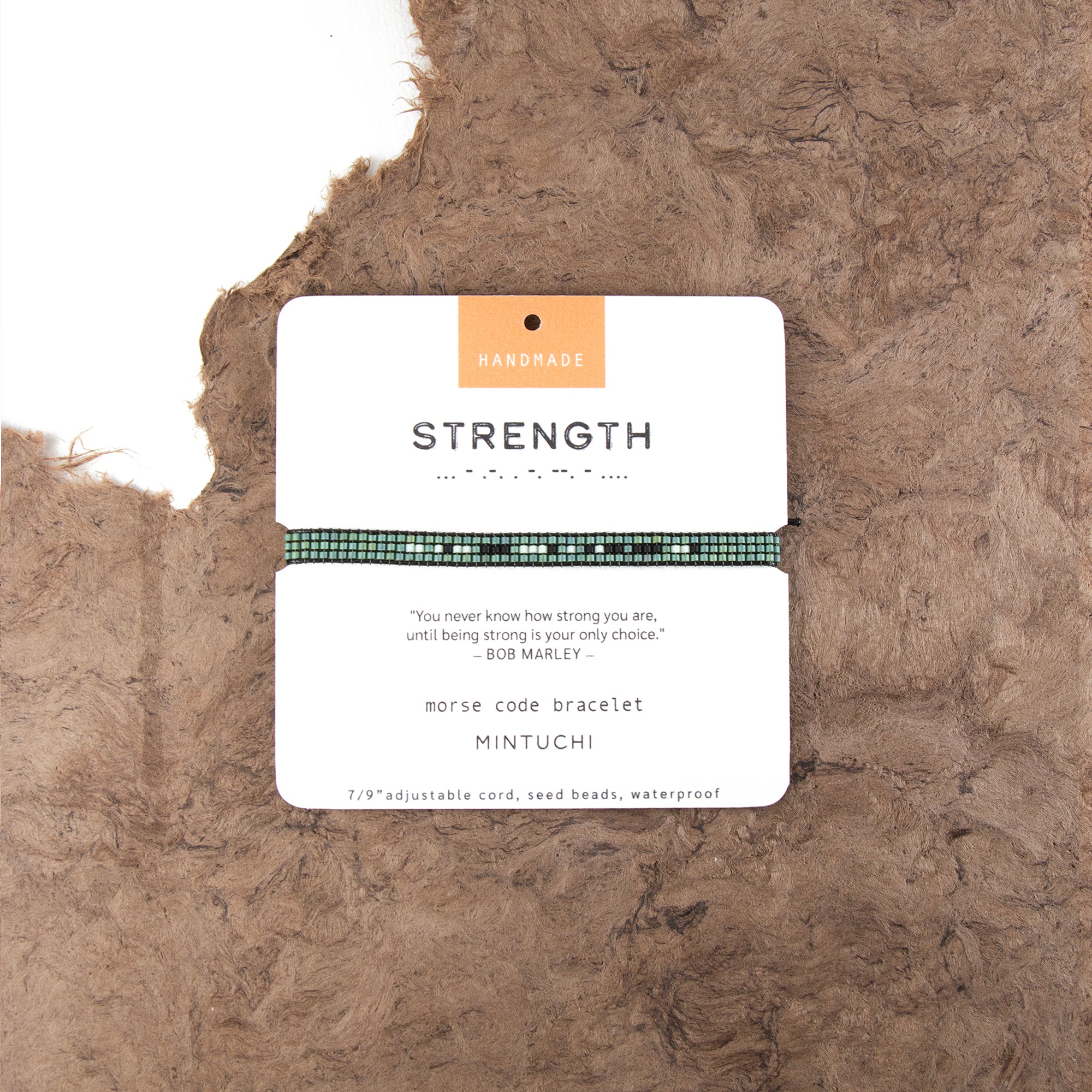 Green Morse Code Bracelets for Men and Women