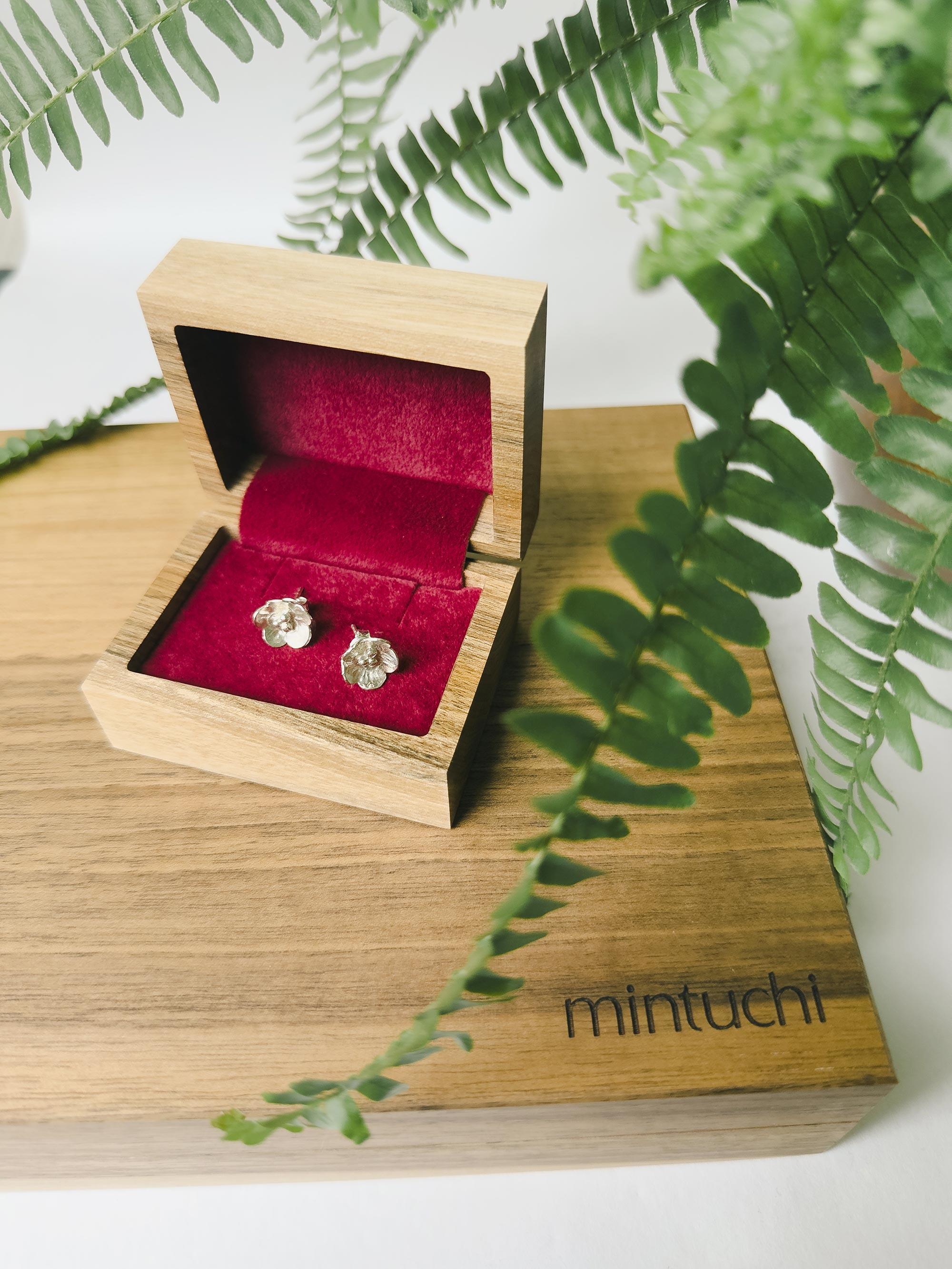 Handmade Small Flower Stud Earrings in Sterling Silver | Dainty Floral Studs for Everyday Wear